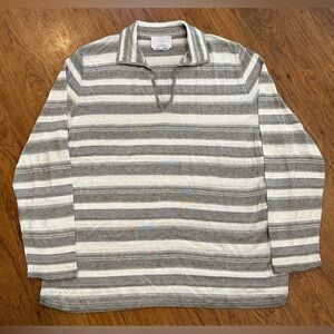 Marina Rinaldi VOYAGE Blouse Made In ITALY Top XL 100% Authentic